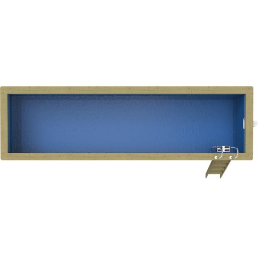 Plastica Nazca 8m x 2m Wooden Pool Package with Argonaut/Endurance Filtration With PLAIN liner - Image 3