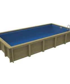 Plastica Nazca 8m x 4m Wooden Pool Package With PLAIN liner