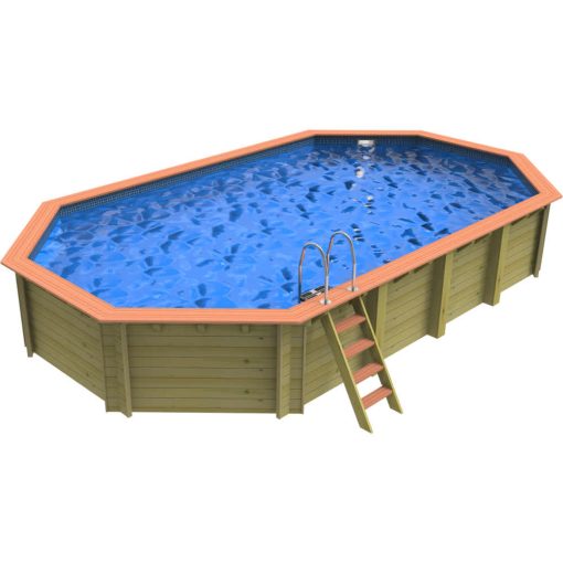 Plastica Westminster Wooden Pool Package with Argonaut/Endurance Filtration With PLAIN liner