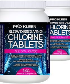 (2KG) Stabilised Slow Dissolving Chlorine 20g Tablets