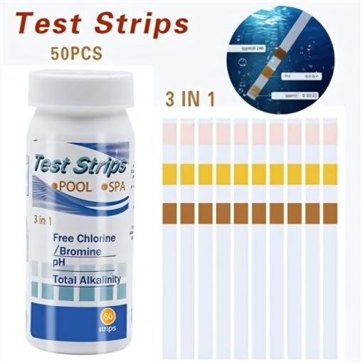 50PCS Chlorine Dip Test Strips Hot Tub SPA Swimming Pool PH Tester Paper set