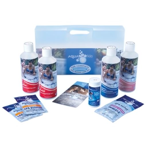 AquaSPArkle Complete Spa Starter Kit - Bromine 4 X Kits Bromine pH- pH+ FoamAway Test Strips