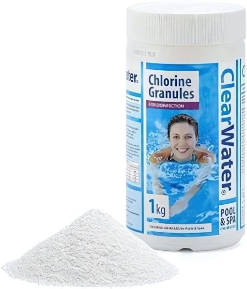 Clearwater 1kg Chlorine Granules Pool Chemical