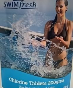 Swimfresh Swimming Pool Chlorine Tablets 200g 5kg Tub Chemical Clean