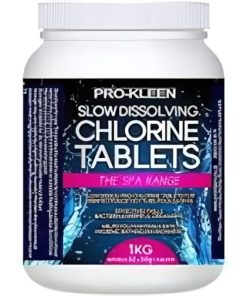 Pro-Kleen 1KG Slow Dissolving 70% Chlorine 50 Tablets per Tub