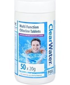 Bestway Clearwater Multifunction Chlorine Tabs 1kg 50 X 20g - White