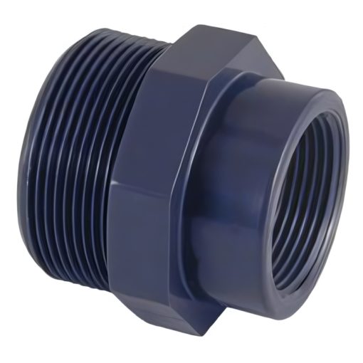 Certikin Grey PVC Hexagon Reducer GP100012TMF | Size 1 inch x ½ inch
