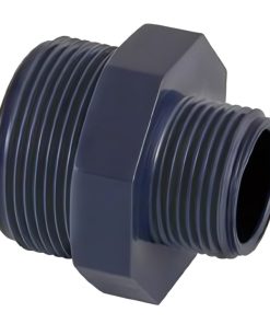 Certikin Grey PVC Hexagon Reducer Nipple GP100034RN | Size 1 inch x ¾ inch