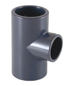 Certikin SPX040032RT | Size 40 x 32 Grey PVC Pipe & Fittings - Metric > Grey 90 degree Reducing Tee