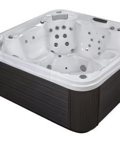 Valete Spas VS/WA/SS/G | Warwick Spa - Sterling Silver Shell - Grey Cabinet