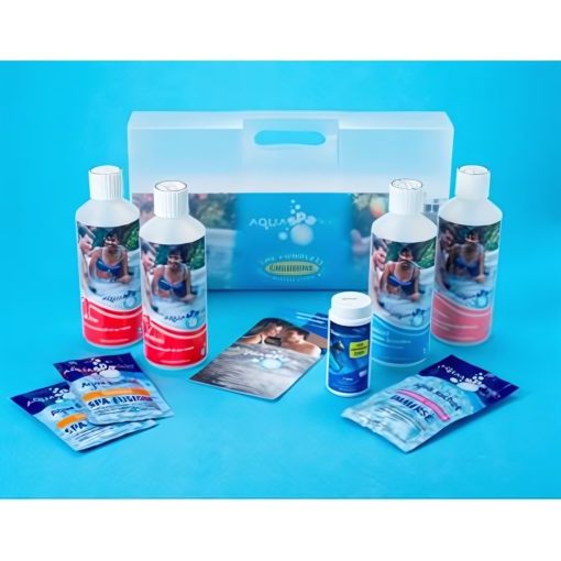 AquaSPArkle Complete Spa Starter Kit - Chlorine 1 X 1 Pack Chlorine pH- pH+ FoamAway Test Strips