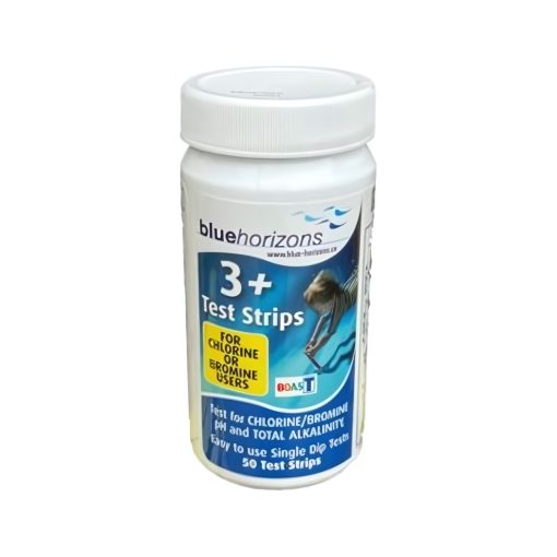 Blue Horizons 3 Way Chlorine Test Strips for Hot Tubs Spas Swimming Pools PH TA