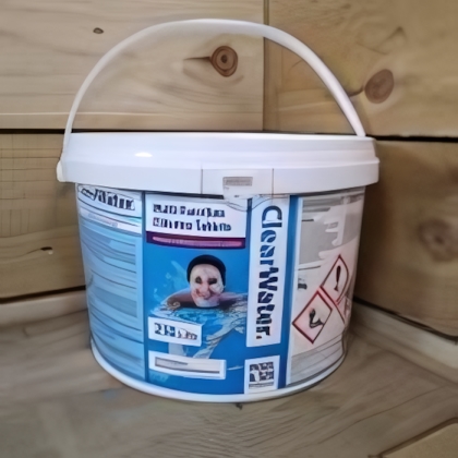 250 x 20g (5kg) Clearwater CH0041 4-in-1 Chlorine Tablets for Pools and Hot Tubs
