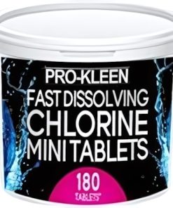 Pro-Kleen 2.7g Stabilised Fast Dissolving Mini Chlorine Tablets - Sanitises and Disinfects Hot Tubs, Spas and Small Pools