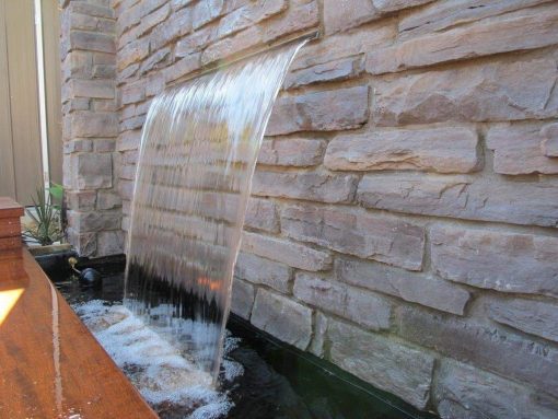Deep Blue Professional fountain / swimming Pool Waterfall corrosion resistant  water Feature 1500mm, 35mm Lip - Image 2