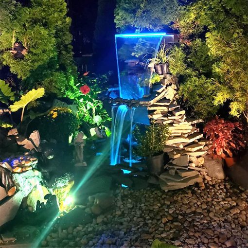 Deep Blue Professional fountain / swimming Pool Waterfall corrosion resistant  water Feature 1500mm, 35mm Lip - Image 5