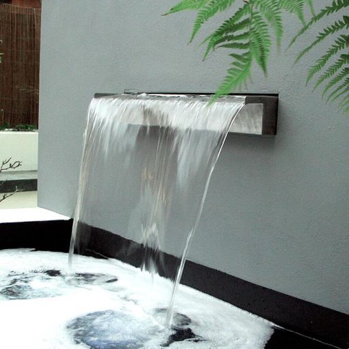 Deep Blue Professional fountain / swimming Pool Waterfall corrosion resistant  water Feature 1500mm, 35mm Lip - Image 7