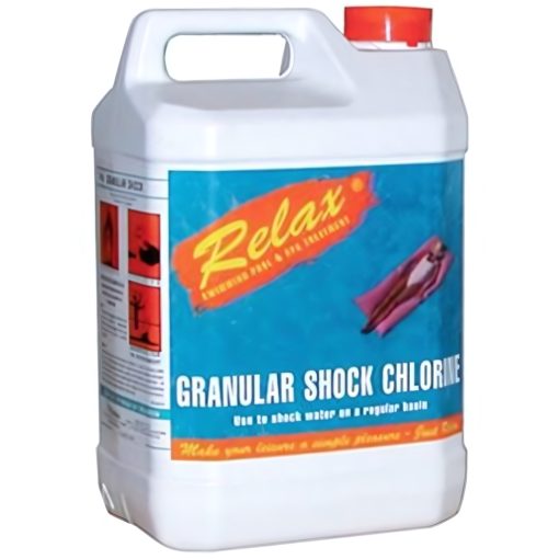 RELAX 5kg Chlorine Granular Shock Hot Tub Spa Swimming Pool Chlorine Oxidiser