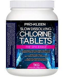 (1KG) Stabilised Slow Dissolving Chlorine 20g Tablets