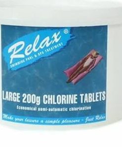 5kg Relax Large Swimming Pool 200g Chlorine Tablets