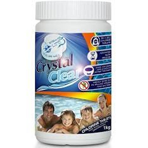 Crystal Clear Ultimate Chlorine Tablets 50 x 20g for Hot Tubs, Spa, Swimming Pools. 1kg FREE EXPRESS DELIVERY UK Mainland Only