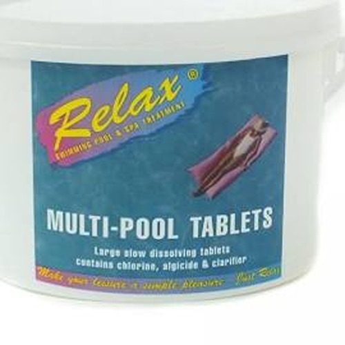Relax 2Kg Multi Pool 3 In 1 Swimming Pool 200g Chlorine Tablets Size: Large Green DiscountLeisur2936