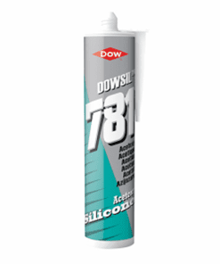 Certikin Sealants  DC310C | Dowsil clear silicone sealant cartridge 781 (310ml)