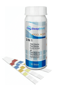 Deep Blue Pro - 3-Way Bromine Test Strips 50 Strips Bromine PH TA