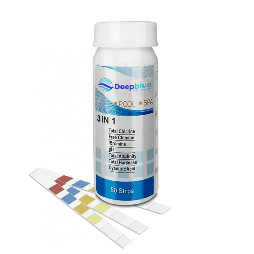 Deep Blue Pro - 3-Way Chlorine Test Strips 50 Strips Chlorine PH TA
