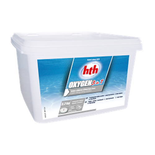 hth Chlorine Free HTHAOT32/4 | hth Active Oxygen 3 in 1 - Box 3.2kg (4 per pack)