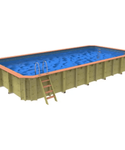 Plastica Chelsea Wooden Pool Package with Argonaut/Endurance Filtration & Invertemp Heat Pump With PLAIN liner