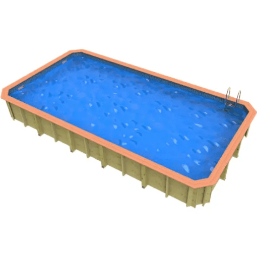 Plastica Chelsea Wooden Pool Package with Argonaut/Endurance Filtration & SwimMaster Counter Current & Invertemp Heat Pump With Patterned liner - Image 2