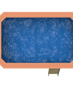 Plastica Wooden Exercise Pool Package with Badu Jet Perla Counter Current & Invertemp Heat Pump With PLAIN liner