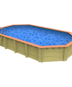 Plastica Westminster Wooden Pool Package with Argonaut/Endurance Filtration & SwimMaster Counter Current & Invertemp Heat Pump With PLAIN liner