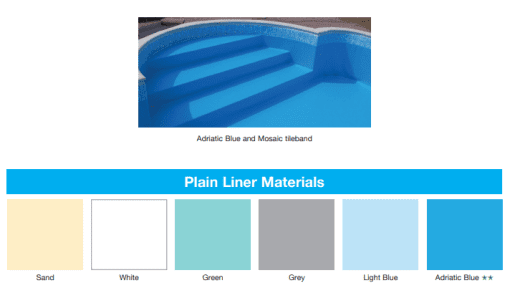 Plastica Plain Liner for Bayswater Wooden Pool