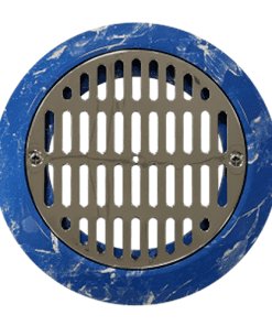 Certikin Main Drain - Liner - Flat Grille  SPHD33LO+MARB | Flat main drain grille (stainless steel) c/w flange, gasket & screws - Marble