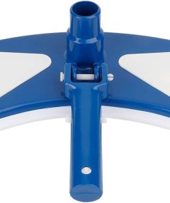 Deep Blue Pro Manual Pool Bottom vacuum cleaner head with Stain Remover - Blue