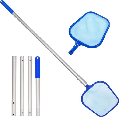 Deep Blue Pro Durable Shallow Water Leaf Net and 122cm long pole