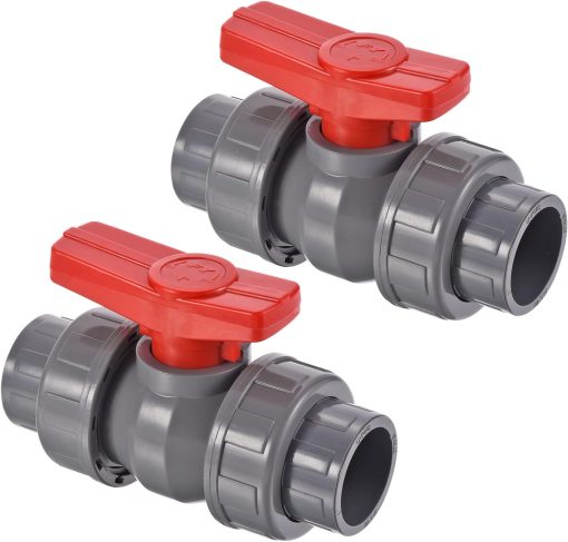 Deep Blue Pro PVC True Union Ball Valve Socket 1.5 Inch - Robust Design 877g