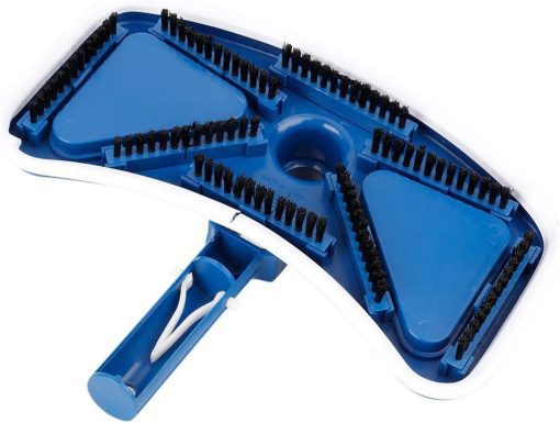 Deep Blue Pro Manual Pool Bottom vacuum cleaner head with Stain Remover - White - Image 4