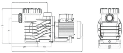 Deep Blue Swimming Pool Pump 1.5HP 220V/50Hz with 2" Connection - Image 16