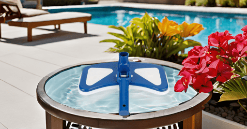 Deep Blue Pro Manual Pool Bottom vacuum cleaner head with Stain Remover - White - Image 9