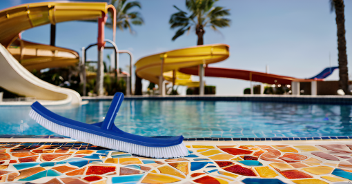 Deep Blue Pro 10-Inch Blue Pool Brush - Image 4