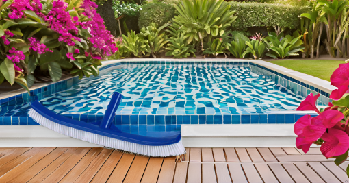 Deep Blue Pro 10-Inch Blue Pool Brush - Image 5