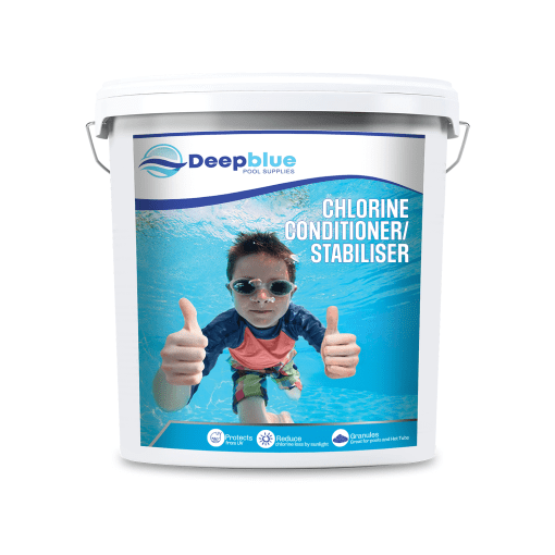 10Kg Deep Blue Pro Chlorine stabiliser / Conditioner - Prevents chlorine loss to UV rays in your pool spa hottub