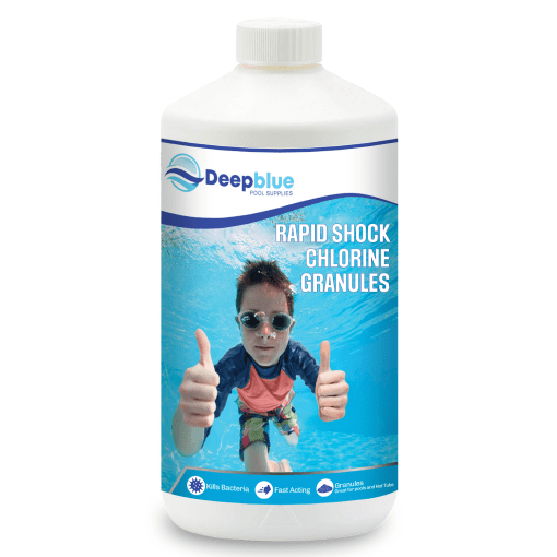 1Kg Deep Blue Pro Rapid Shock Chlorine Granules quick acting for hot tubs, spas and swimming pools